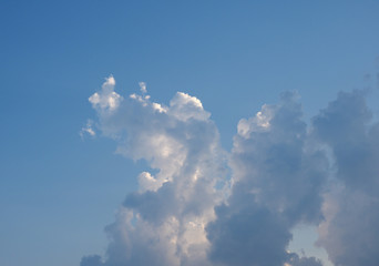 blue sky with clouds background