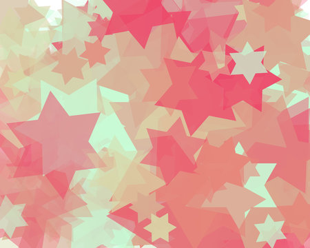 Abstract Generative Art color distributed Stars background illustration