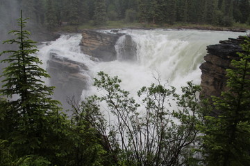 Over The Falls, Jasper National Park, Alberta
