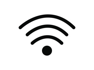 EPS 10 vector. Wi-fi sign on white background.