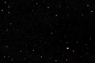 Obraz premium Stars in Space with Distant Galaxies