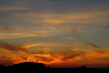 北海道　夕焼け