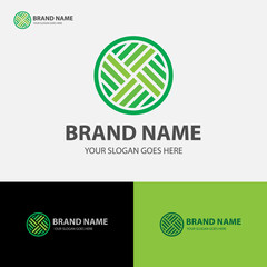 GRENN FINANCIAL BUSINESS AUDIT LOGO ABSTRACT TEMPLATE