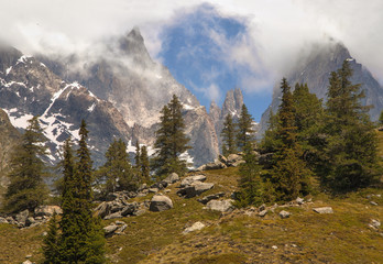 Just italian Alps in a fog