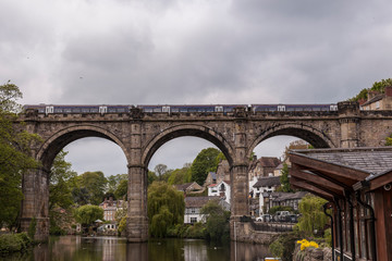 Knaresborough Viaduct  in North Yorkshire,the railway viaduct runs over the River Nidd