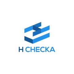 letter H check logo