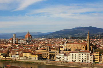 Obraz premium Panorama of the medieval city of Florence, Italy
