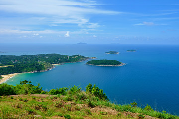 Landscae Black Rock Cliff Pha hin dum Phuket Thailand