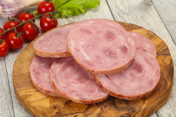 Natural ham made from pork