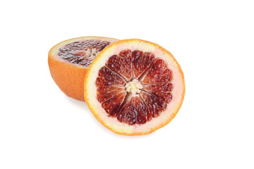 two slices of blood oranges