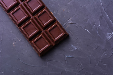 Broken chocolate bar