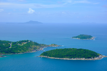 Landscae Black Rock Cliff Pha hin dum Phuket Thailand