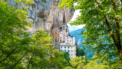 Madonna della Corona Sanctuary, in the Province of Verona, Veneto, Italy.