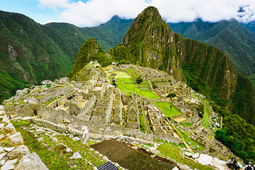 Magnificent view of Machu Picchu -  the 