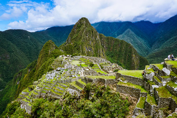 Magnificent view of Machu Picchu -  the 