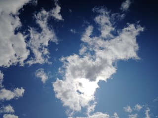 blue sky with clouds