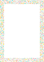 Flower frame. Vector illustration of blossom border.