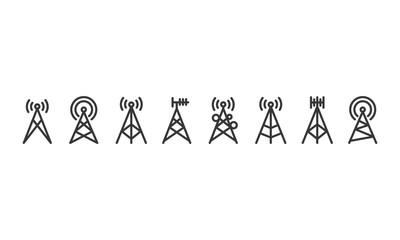 Antenna icons . vector illustration