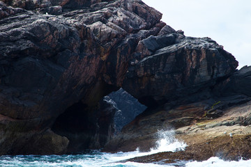 Arco Natural Campaigh Natural Arch. Great Bernera. Lewis Island. Outer Hebrides. Scotland, UK