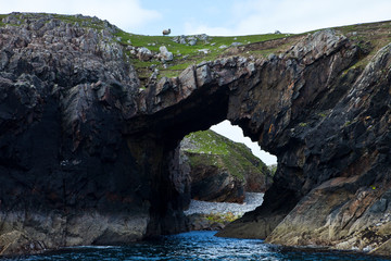 Arco Natural (Natural Arch). Great Bernera. Lewis island. Outer Hebrides. Scotland, UK