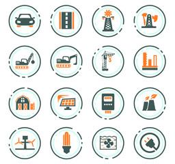 Industry icons set
