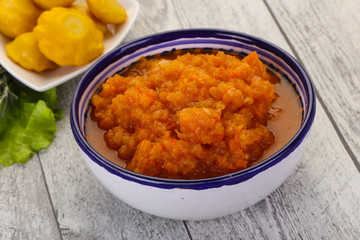 Zucchini squash caviar