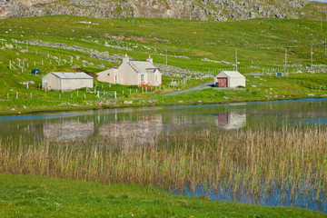 Lago Loch Dail Beag (Lake). Lewis Island. Outer Hebrides. Scotland, UK