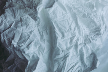 Close-up white paper tissue background.