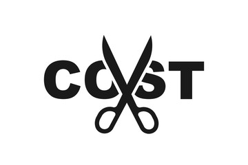 Modern Cost Cutting or reduce Icons, tax reduce icon 