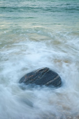 Diseños de agua y roca (Stones and water features). Playa Dail Beag Beach. Lewis Island. Outer...