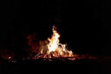 Camp Fire Christmas in July Tree Burning