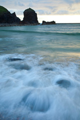 Diseños de agua y roca (Stones and water features). Playa Dail Beag Beach. Lewis Island. Outer...