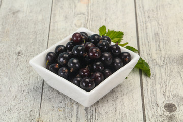 Fresh ripe sweet black currant