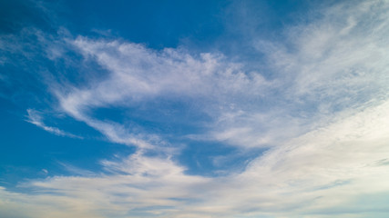 Naklejka na ściany i meble Sky with some clouds. Clear. Nice weather. Light Clouds.