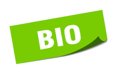 bio sticker. bio square isolated sign. bio