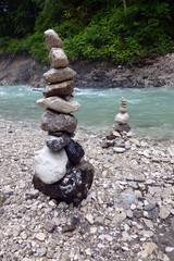 Steinmandl an der Partnachklamm