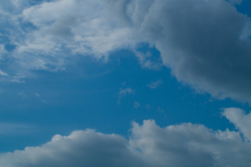 Dark clouds and blue sky, nice cloudscape