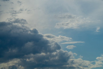 Dark clouds and blue sky, nice cloudscape