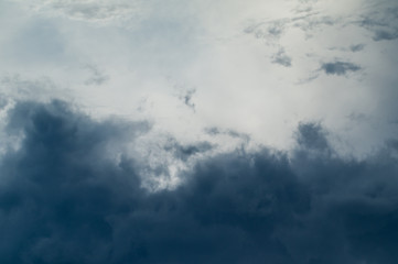 Dark clouds and blue sky, nice cloudscape