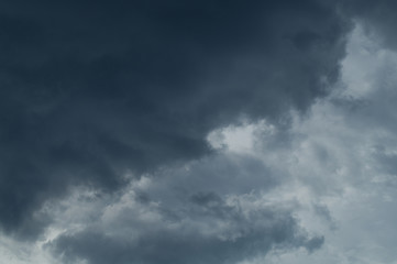 Dark clouds and blue sky, nice cloudscape