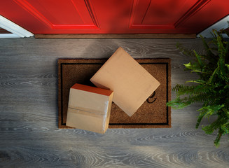 Delivered to the door, online purchases on doormat risk theft. Add your own labels