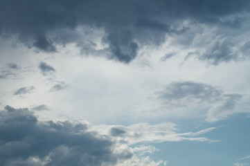 Dark clouds and blue sky, nice cloudscape