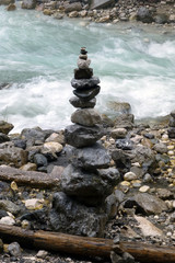 Steinmandl an der Partnachklamm