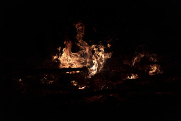 Camp Fire Christmas in July Tree Burning