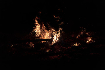 Camp Fire Christmas in July Tree Burning