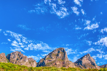 Obraz premium Cape Town the Twelve Apostles Mountain Range in South Africa