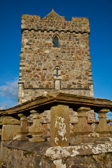 Iglesia St. Clements Church  (Tur Chliamain). Rodel (Roghadal). South Harris Island. Outer...