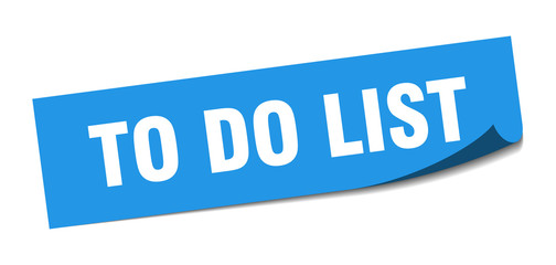 to do list sticker. to do list square isolated sign. to do list