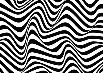 vector of wavy line optical illusion texture background