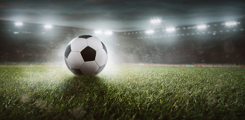 Fussball in einem Stadion